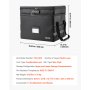 VEVOR Fireproof Document Box, 1832 ℉ Heat Insulated Fireproof & Waterproof Box with Lock, Portable Two-Layer File Storage Organizer Home Office Travel Use, for Passports, Important Documents, Files