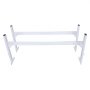 VEVOR Van Roof Ladder Rack, 2 Bars Aluminum Alloy Roof Ladder Racks, 181 kg Capacity Rain-Gutter Van Roof Rack, Adjustable Length 1300-2060 mm, Van Ladder Rack for Van, Cargo, Trailer
