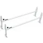 VEVOR Van Roof Ladder Rack, 2 Bar Alloy Steel Ladder Racks, Adjustable from 47.2"-78.7", 500 lbs Capacity, Roof Rack Compatible with Full-size Vans with Rain Gutter, Chevrolet Express, GMC Savana, etc