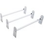 VEVOR Van Roof Ladder Rack, 3 Bars Alloy Steel Roof Racks, 340 kg Capacity Rain-Gutter Roof Rack, Adjustable Length 40.2" to 74.8", Van Ladder Rack Compatible with Chevrolet Express, GMC Savana, etc