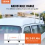 VEVOR Van Roof Ladder Rack, 3 Bar Alloy Steel Ladder Racks with Ladder Stoppers, 750 lbs Capacity, Adjustable Roof Racks for Full-size Vans with Rain Gutters, Compatible with Chevrolet Express, etc