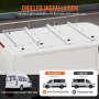 VEVOR Trailer Ladder Rack Van Roof Ladder Rack for Ford Transit Custom 2013-2024