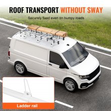 VEVOR Trailer Ladder Rack Van Roof Ladder Rack for Ford Transit Custom 2013-2024