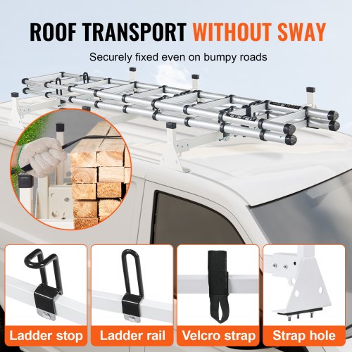 Roof Ladder Rack Fit for Cargo Van 2014-2023 Ford Transit 150 250 350 for sale | Katy, TX