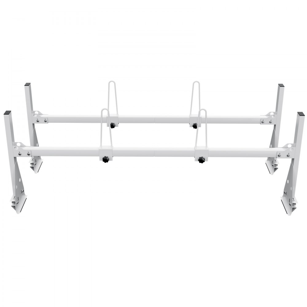 VEVOR Trailer Ladder Rack, 59" Adjustable Roof Rack, 2 Crossbars Van Roof Ladder Rack, 600 lbs Capacity Steel Van Ladder Rack, Fit for Chevrolet Express 1500 2500 3500/ Ford E150 E250 E350/ GMC Savana