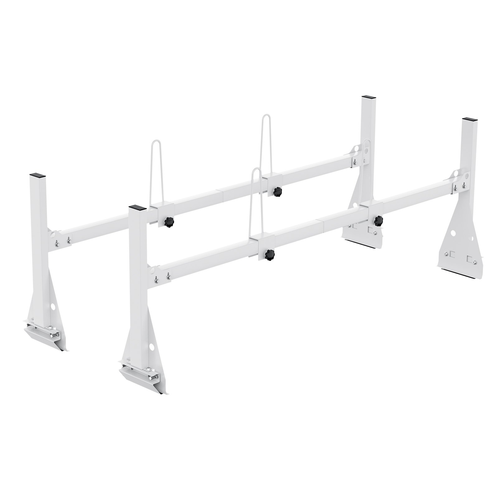 VEVOR Trailer Ladder Rack, 59" Adjustable Roof Rack, 2 Crossbars Van Roof Ladder Rack, 600 lbs Capacity Steel Van Ladder Rack, Fit for Chevrolet Express 1500 2500 3500/ Ford E150 E250 E350/ GMC Savana