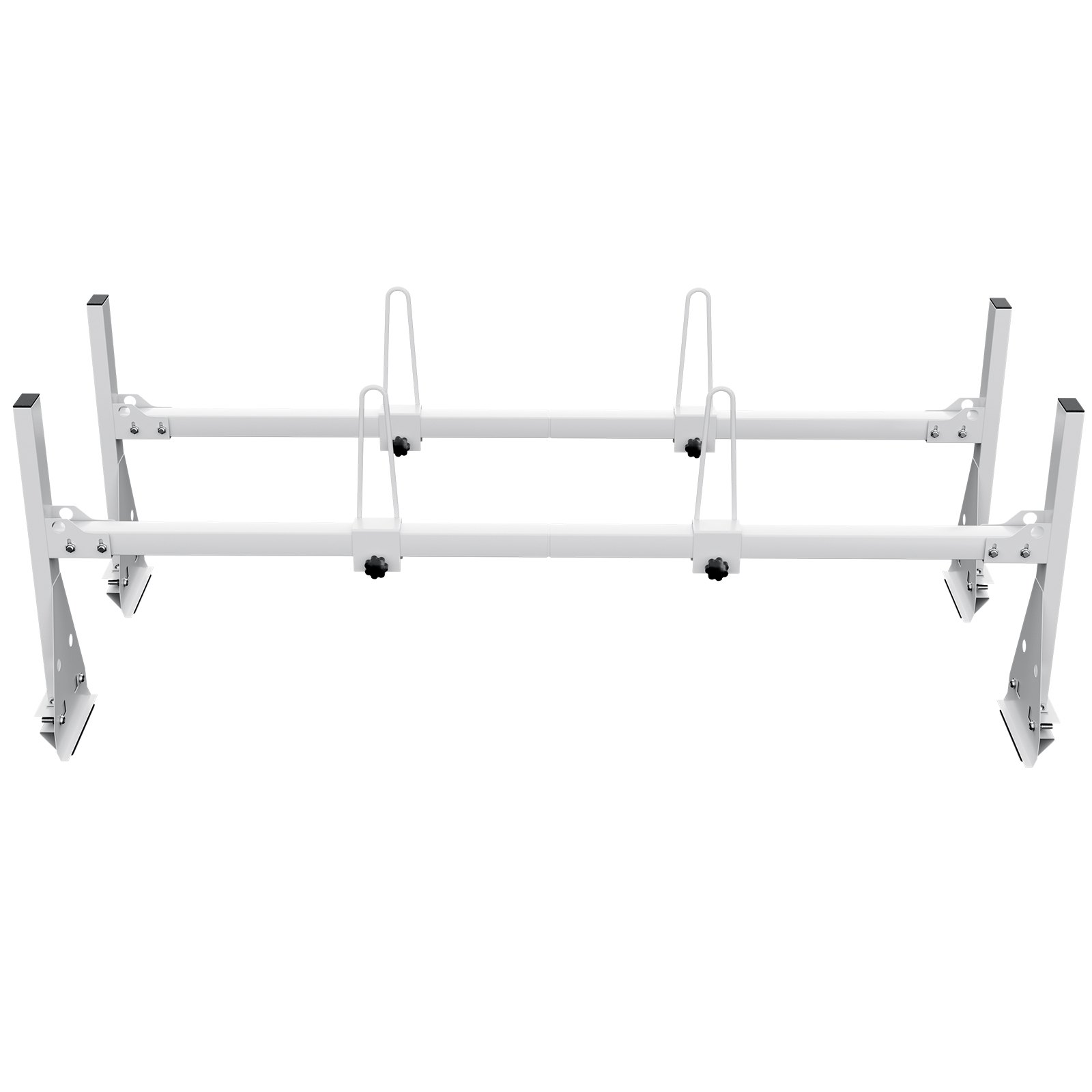 VEVOR Trailer Ladder Rack, 59" Adjustable Roof Rack, 2 Crossbars Van Roof Ladder Rack, 600 lbs Capacity Steel Van Ladder Rack, Fit for Chevrolet Express 1500 2500 3500/ Ford E150 E250 E350/ GMC Savana