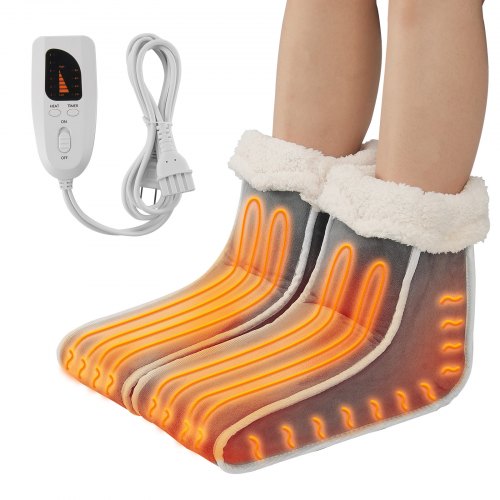 VEVOR Split Electric Foot Warmer 6-Level Heating Slippers Feet