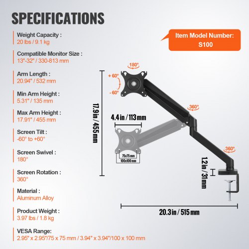 How to Choose Vesa Size for Spring Arm: Ultimate Guide Made Simple