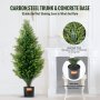 VEVOR Lot de 2 arbres topiaires artificiels en cèdre de 3 pi, fausse plante décorative UV pour l'intérieur et l'extérieur