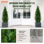 VEVOR 2 Pack 121.9 cm Artificial Cedar Topiary Tree Faux Plant UV Decor In/Outdoor