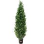VEVOR 2 Pack 152.4 cm Artificial Cedar Topiary Tree Faux Plant UV Decor In/Outdoor