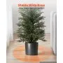 VEVOR Artificial Topiary Cedar Tree 2438mm Set of 2 with Pot Greenery Decor, Premium PE Fake Trees, Year-Round Indoor & Outdoor Faux Green Plant for Front Door, Entryway, Porch, Balcony, Patio, Garden