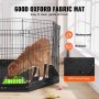 VEVOR Dog Playpen 8 Panels Foldable Metal Dog Exercise Pen with Bottom Pad 30"H