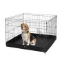 VEVOR Dog Playpen 4 Panels Foldable Metal Dog Exercise Pen with Bottom Pad 36 in