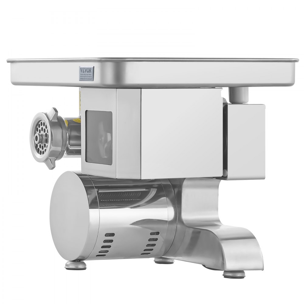 VEVOR Meat Grinder, 11 Lbs/Min Electric Meat Grinder, Slicer, Sausage Stuffer with Blade, Grinding Plate, Sausage Maker, Stainless Steel Commercial Meat Mincer for Slice Shred Dice, Restaurant Butcher