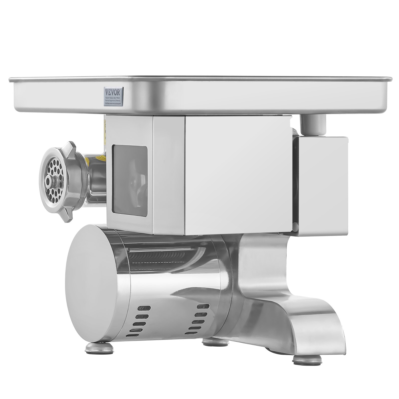 VEVOR Meat Grinder, 11 Lbs/Min Electric Meat Grinder, Slicer, Sausage Stuffer with Blade, Grinding Plate, Sausage Maker, Stainless Steel Commercial Meat Mincer for Slice Shred Dice, Restaurant Butcher