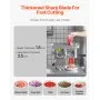 VEVOR Meat Grinder, 4.99 kg/Min Electric Meat Grinder Slicer, Sausage Stuffer with Blade, Grinding Plate, Sausage Maker, Stainless Steel Commercial Meat Mincer for Slice Shred Dice, Restaurant Butcher