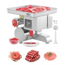 VEVOR Commercial Electric Meat Grinder Slicer 4.99 kg/Min Sausage Stuffer Maker