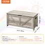 VEVOR Wooden Toy Chest for Kids, Toddler Toy Storage Box with Flip-Top Lid and Safety Hinge, 38.98 x 15.55 x 18.9" Large Kids Storage Bench for Playroom, Bedroom, Living Room or Entryway, Gray