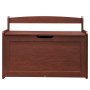 VEVOR Wooden Toy Chest for Kids, Toddler Toy Storage Box with Flip-Top Lid and Safety Hinge, 32.68 x 17.91 x 24.02" Large Kids Storage Bench for Playroom, Bedroom, Living Room or Entryway, Cherry