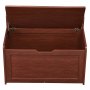 VEVOR Wooden Toy Chest for Kids, Toddler Toy Storage Box with Flip-Top Lid and Safety Hinge, 32.68 x 17.91 x 24.02" Large Kids Storage Bench for Playroom, Bedroom, Living Room or Entryway, Cherry