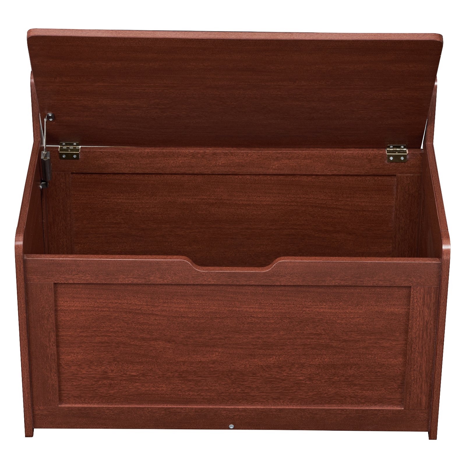 VEVOR Wooden Toy Chest for Kids, Toddler Toy Storage Box with Flip-Top Lid and Safety Hinge, 32.68 x 17.91 x 24.02" Large Kids Storage Bench for Playroom, Bedroom, Living Room or Entryway, Cherry