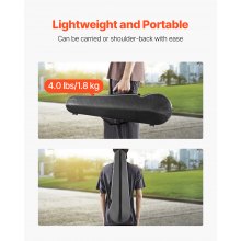 Portable Composite Carbon Fiber 4/4 Full Size Violin Case Black Carrying Bag