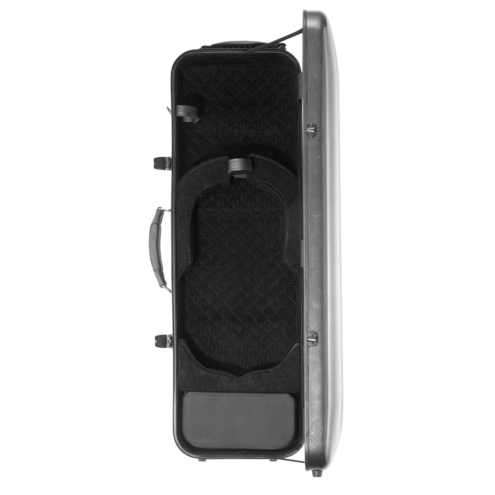 VEVOR 4/4 Full Size Violin Case, Built-in Hygrometer, Lightweight Portable Travel Carrying Bag, with Plush Lining, Shoulder Straps, Anti-Scratch, Professional Oblong Shape, for Violin, Black