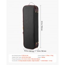Portable Nylon Fabric 4/4 Full Size Violin Case Anti-Scratch Travel Carrying Bag
