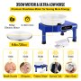 VEVOR Pottery Wheel Ceramic Forming Machine, 9.8" LCD Touch Screen Clay Wheel, 350W Electric DIY Clay  Sculpting Tools with Foot Pedal & Detachable ABS Basin for Adults and Beginners Art Craft Blue