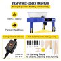 VEVOR Pottery Wheel Ceramic Forming Machine, 9.8" LCD Touch Screen Clay Wheel, 350W Electric DIY Clay Sculpting Tools with Foot Pedal & Detachable ABS Basin for Adults and Beginners Art Craft (Blue)