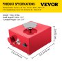 VEVOR Mini Pottery Wheel 30W Ceramic Wheel Adjustable Speed Clay Machines Electric Sculpting Kits with 3 Turntables Trays and 16pcs Tools for Art Craft Work Molding Gift and Home DIY