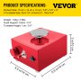 Roda de cerâmica VEVOR 0-2000 RPM, mini roda de cerâmica de 30 W, máquinas de argila DIY de velocidade ajustável, kits de escultura elétrica com 3 bandejas giratórias e ferramentas de 16 unidades para presente de moldagem de trabalho artístico e faça você mesmo em casa
