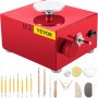 VEVOR 0-2000 RPM Pottery Wheel, 30W Mini Ceramic Wheel, Adjustable Speed DIY Clay Machines, Electric Sculpting Kits with 3 Turntables Trays and 16pcs Tools for Art Craft Work Molding Gift and Home DIY