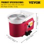 VEVOR Pottery Wheel 28cm Pottery Forming Machine 350W Electric Pottery Wheel with Adjustable Feet Lever Pedal DIY Clay Tool with Tray for Ceramic Work Clay Art DIY Clay Pink, 18 Piece