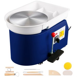 VEVOR Pottery Wheel 25cm Pottery Forming Machine 250w Electric Pottery  Wheel with Adjustable Feet Lever Pedal DIY Clay Tool with Tray for Ceramic  Work Clay Art DIY Clay 