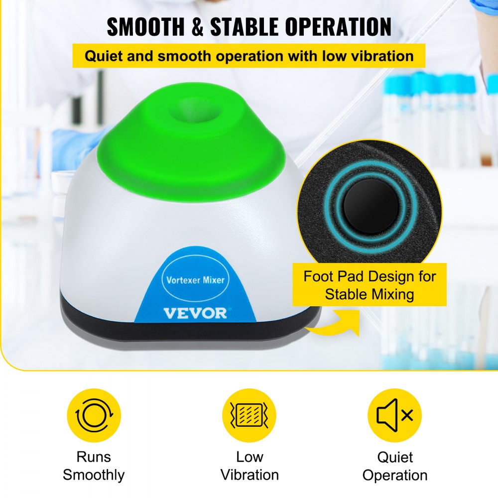 Vevor Mini Vortex Mixer Shaker For Lab,Tattoo Paint,Nail Polish with 3000 RPM Shaking