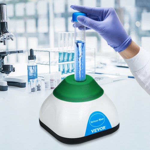 VEVOR Vortex Mixer, 6000RPM Mini Vortex Mixer Shaker, Touch Function Scientific Lab Vortex Shaker, Mix Up to 50ML, 6mm Orbital Diameter for Test Tube, Tattoo Ink, Nail Polish, Eyelash Adhesives, Paint