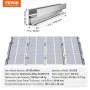 VEVOR Solar Panel Mounting Brackets, Solar Panel Mount Kit with 10 x 4" Mini Rails, 4 End Clamps and 6 Mild Clamps, Solar Panel Mount Brackets for Metal Roof, Concrete Roof, Wood Roof, Tile Roof