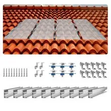 Soportes de montaje para paneles solares VEVOR Kit de montaje para paneles solares para varios techos