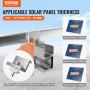 Suportes de montagem de painel solar VEVOR Kit de montagem de painel solar para vários telhados