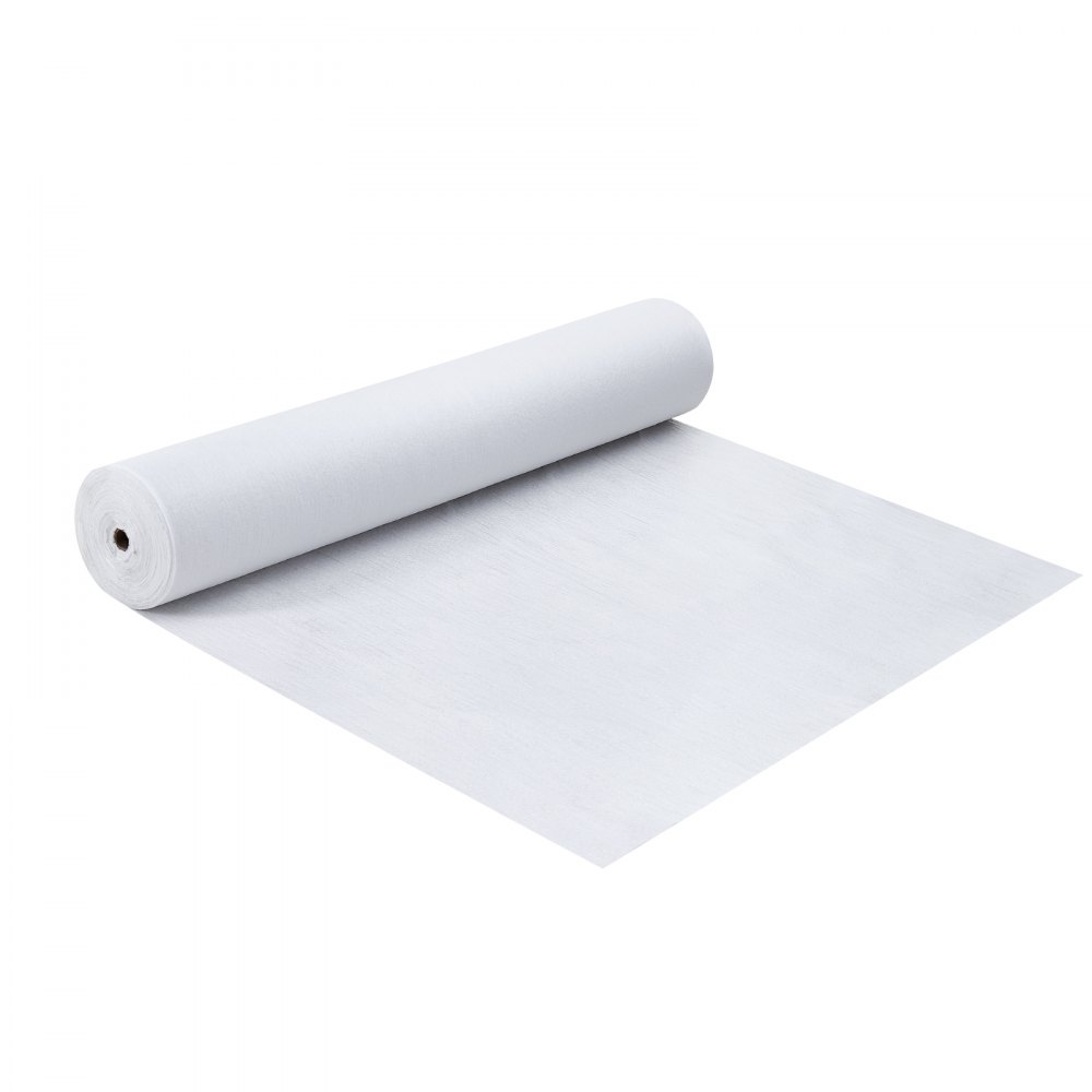 VEVOR Carpet Protection Film, 39" x 100' Floor and Surface Shield, Easy to Cut Simple Installation, Fiber Fabric Car Mat Protection Film Roll for Construction & Renovation,White