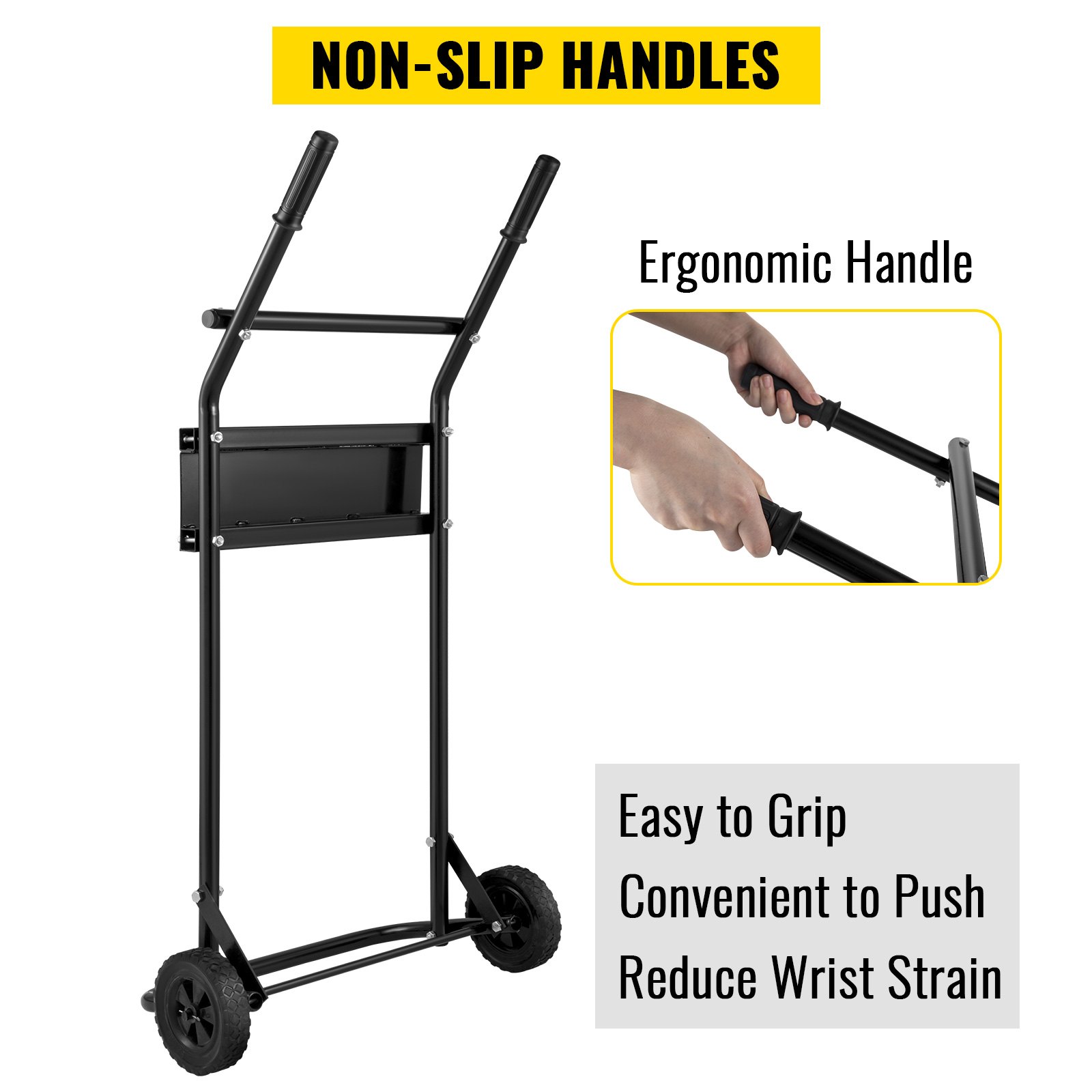 VEVOR Boat Motor Stand, 130 LBS Outboard Motor Carrier, 60 KG Outboard Engine Stand, Two Wheels Boat Motor Dolly, Heavy Duty Multi Purposed Portable Boat Motor for Motor Repair, Maintenance, Storage