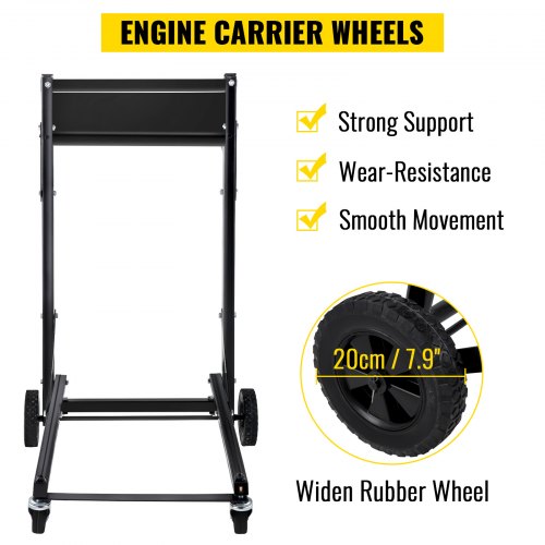 VEVOR Boat Motor Stand, 300 LBS Outboard Motor Carrier, 135 KG Outboard Engine Stand, Four Wheels Boat Motor Dolly, Heavy Duty Multi Purposed Portable Boat Motor for Motor Repair, Maintenance, Storage