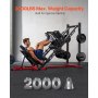 VEVOR Leg Press Hack Squat Combo Machine Adjustable Lower Body Special Home Gym