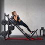VEVOR Leg Press Hack Squat Machine, Adjustable Leg Press Combo with Linear Bearing and Weight Storage, Lower Body Special for Home Gym, Leg Exercise Equipment for Quads, Hamstring, Glutes, Calve