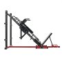 VEVOR Leg Press Hack Squat Machine, Adjustable Leg Press Combo with Linear Bearing and Weight Storage, Lower Body Special for Home Gym, Leg Exercise Equipment for Quads, Hamstring, Glutes, Calve