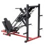 VEVOR Leg Press Hack Squat Machine, Adjustable Leg Press Combo with Linear Bearing and Weight Storage, Lower Body Special for Home Gym, Leg Exercise Equipment for Quads, Hamstring, Glutes, Calve