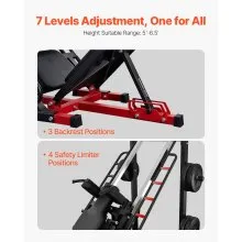 VEVOR Leg Press Hack Squat Combo Machine Adjustable Lower Body Special Home Gym